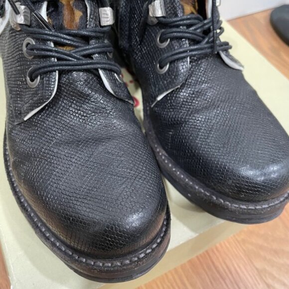 *SOLD* A.S.98 Black Snakeprint Combat Boots EU37 (US 6.5-7) - Picture 5 of 9